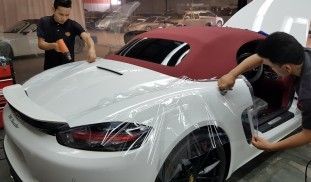 หุ้มฟิล์มใสกันรอยกันหิน Porsche Boxster (1)