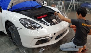 หุ้มฟิล์มใสกันรอยกันหิน Porsche Boxster (2)