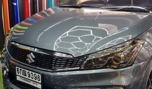 หุ้มฟิล์มไฟหน้า Suzuki Ciaz สีชา (3)