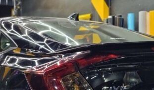 Wrap ฟิล์มไฟท้ายสีชา Honda Civic FC (1)