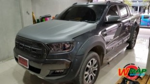 Wrap เปลี่ยนสีรถ Ford Ranger (Matte Grey) 