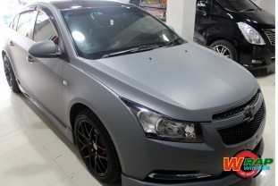 Wrap เปลี่ยนสีรถ Chevrolet Cruze (Matte Grey) [2]