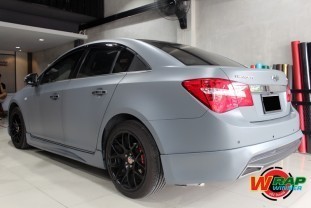 Wrap เปลี่ยนสีรถ Chevrolet Cruze (Matte Grey) [3]