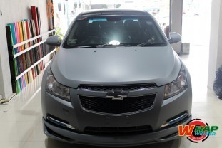 Wrap เปลี่ยนสีรถ Chevrolet Cruze (Matte Grey) [4]