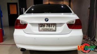 Wrap เปลี่ยนสีรถ BMW 318i (Glossy White) [4]