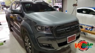 Wrap เปลี่ยนสีรถ Ford Ranger (Matte Grey) [1]