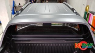 Wrap เปลี่ยนสีรถ Ford Ranger (Matte Grey) [3]