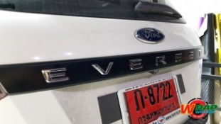 Wrap เปลี่ยนสีรถ Ford Everest (Matte Black) [2]
