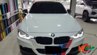 หุ้มฟิล์มหลังคาแก้ว BMW 320d (2)