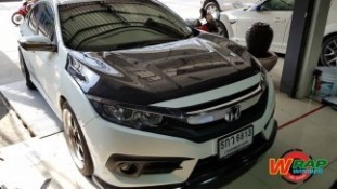 หุ้มฟิล์มใสกันรอยกันหิน Honda New Civic (White) [2]