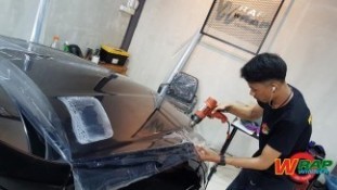 หุ้มฟิล์มใสกันรอยกันหิน Mercedes Benz SLC300 (1)