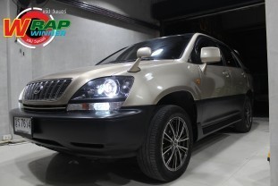 Wrap เปลี่ยนสีรถ Lexus (Matte Black ครึ่งคัน)