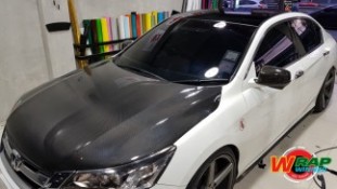 หุ้มฟิล์มหลังคาแก้ว Honda Accord (1)