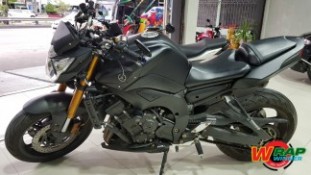 Wrap เปลี่ยนสีรถ Yamaha FZ8 สีดำด้าน
