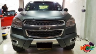 Wrap เปลี่ยนสีรถ Chevrolet Colorado สีดำด้าน (4)