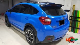 Wrap เปลี่ยนสีรถ Subaru XV สีน้ำเงิน (2)