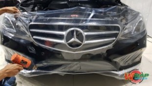 หุ้มฟิล์มใสกันรอยกันหิน Mercedes Benz E300 (6)