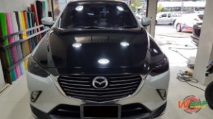 Wrap กระโปรงหน้าสีดำเงา Mazda CX3 [2]