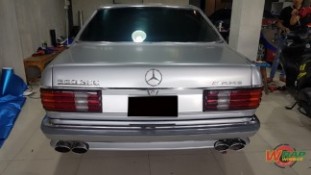 Wrap เปลี่ยนสีรถ Benz S560 SEC AMG สีบรอนซ์เงิน (2)