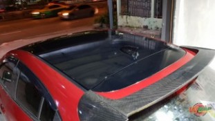 หุ้มฟิล์มหลังคาแก้ว Mazda 3 (2)