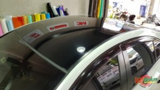 หุ้มฟิล์มหลังคาแก้ว Chevrolet Cruze (1)
