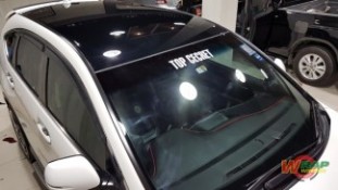 หุ้มฟิล์มหลังคาแก้ว Honda CRV 