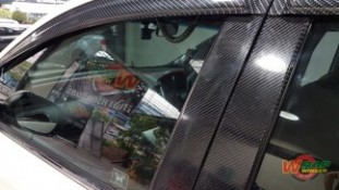 หุ้มฟิล์มเคฟล่า 6D เสาประตู Honda CRV