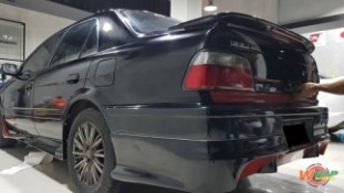 Wrap เปลี่ยนสีรถ Toyota Soluna สีดำเงา (4)