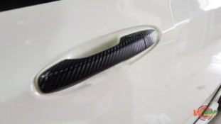 หุ้มฟิล์มเคฟล่า 3D มือจับประตู Honda City