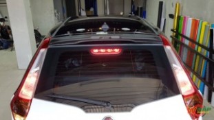 Wrap เปลี่ยนสีรถ MG3 สีขาว (Glossy Black ครึ่งคัน) [3]