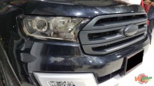 Wrap เปลี่ยนสีกระจังหน้า Ford Everest (Matte Black) [1]