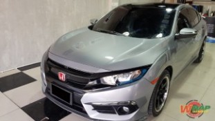 Wrap เปลี่ยนสีกระจังหน้า Honda Civic FC 