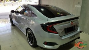 Wrap หลังคาแก้ว Honda Civic FC 