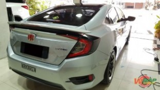 Wrap หลังคาแก้ว Honda Civic FC 