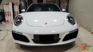 หุ้มฟิล์มใสกันรอยกันหิน Porsche Carrera 911 (8)
