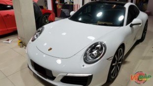 หุ้มฟิล์มใสกันรอยกันหิน Porsche Carrera 911 (2)