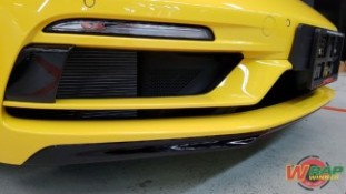 Wrap เปลี่ยนสีชุดแต่งรถ Porsche 718Boxster สีดำเงา (2)