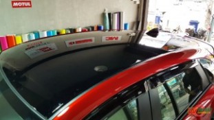 หุ้มฟิล์มหลังคาแก้ว Mazda CX3 (1)