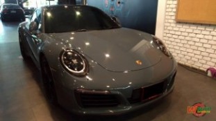 หุ้มฟิล์มใสกันรอยกันหิน Porsche 911Carrera (1)