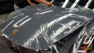 หุ้มฟิล์มใสกันรอยกันหิน Porsche 911Carrera (5)