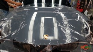 หุ้มฟิล์มใสกันรอยกันหิน Porsche 911Carrera (4)