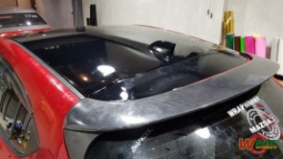 หุ้มเคฟล่า 6D สปอยเลอร์หลัง Mazda3