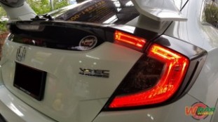 Wrap เปลี่ยนขอบไฟท้ายสีดำเงา Honda Civic FK (2)