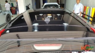 Wrap เปลี่ยนสีรถ MG3 (Glossy Black ครึ่งคัน) [7]