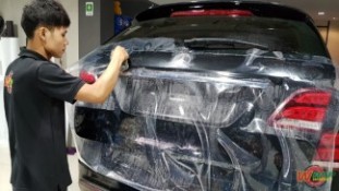 หุ้มฟิล์มใสกันรอยกันหิน Mercedes Benz GLE500e (6)