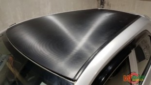 หุ้มเคฟล่า 3D หลังคา Honda Brio (1)