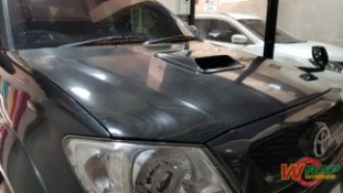 หุ้มเคฟล่า 6D ฝากระโปรงหน้า Toyota Vigo