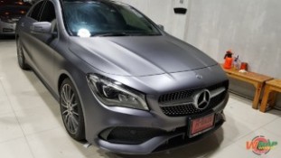 Wrap เปลี่ยนสีรถ Benz CLA250 สีเทาด้านเมทัลลิก (1)