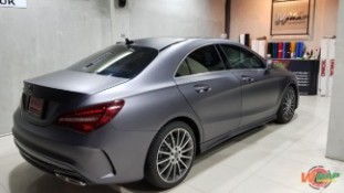 Wrap เปลี่ยนสีรถ Benz CLA250 สีเทาด้านเมทัลลิก (3)