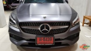 Wrap เปลี่ยนสีรถ Benz CLA250 สีเทาด้านเมทัลลิก (4)